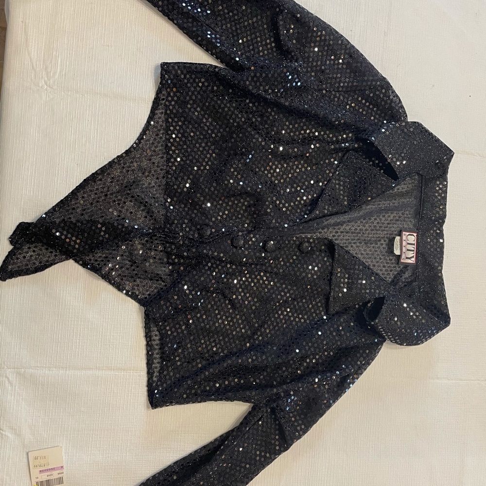 Sequin See-through Crop Top
